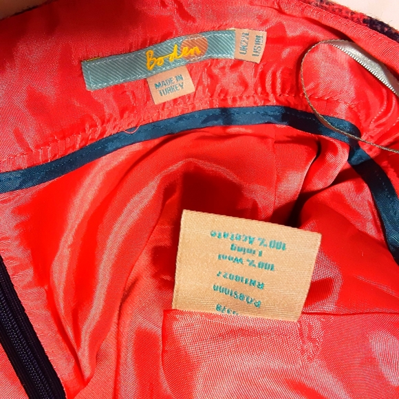 Boden Wool Skirt With Pockets Size 18 Nwot - Picture 13 of 14